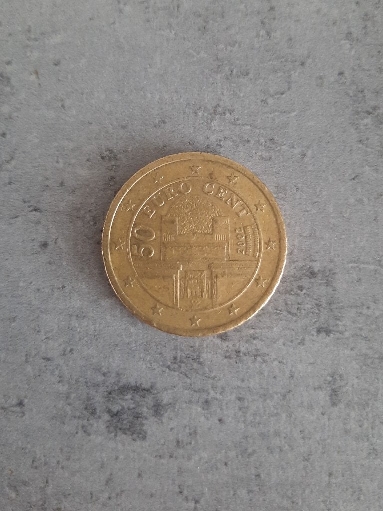 Munt 50 Cent - Oostenrijk 2002, Ophalen of Verzenden, Slovenië, 50 cent, Losse munt