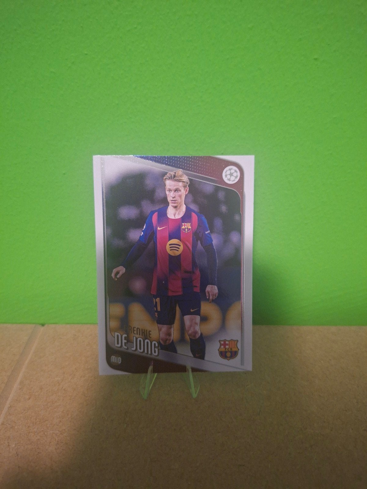 Topps voetbal frenkie de jong flagship, Ophalen of Verzenden, Zo goed als nieuw, Buitenlandse clubs, Poster, Plaatje of Sticker