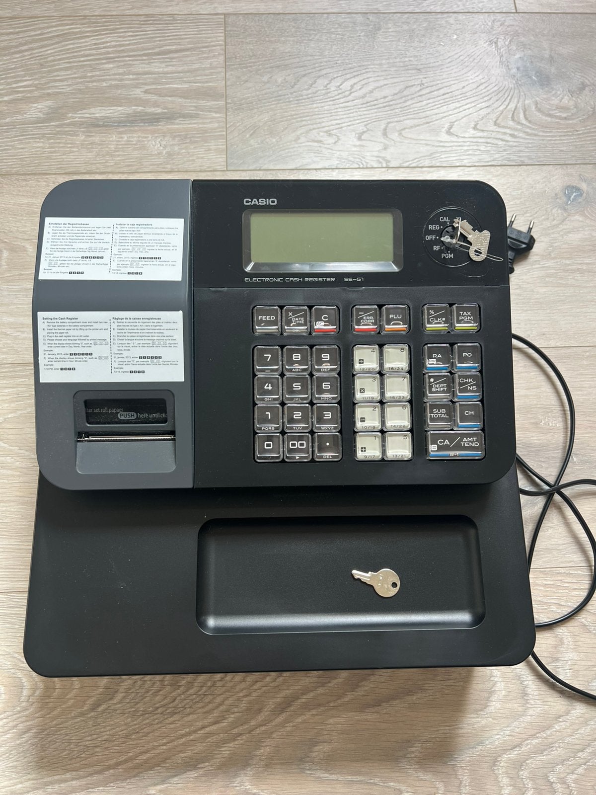 Nieuwe, zwarte kassa Casio se-g1, Verzamelen, Ophalen of Verzenden, Overige typen
