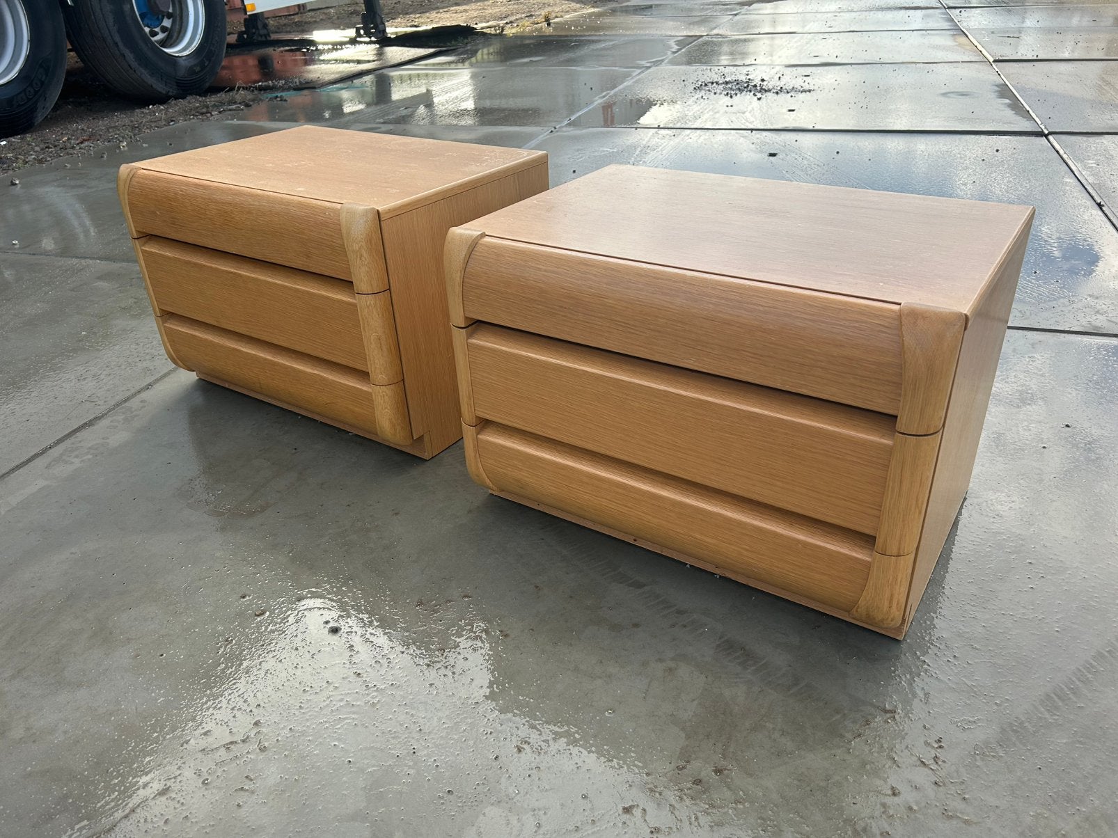 Vintage nachtkastjes Moser (setprijs €75), Ophalen of Verzenden, Zo goed als nieuw, Minder dan 45 cm
