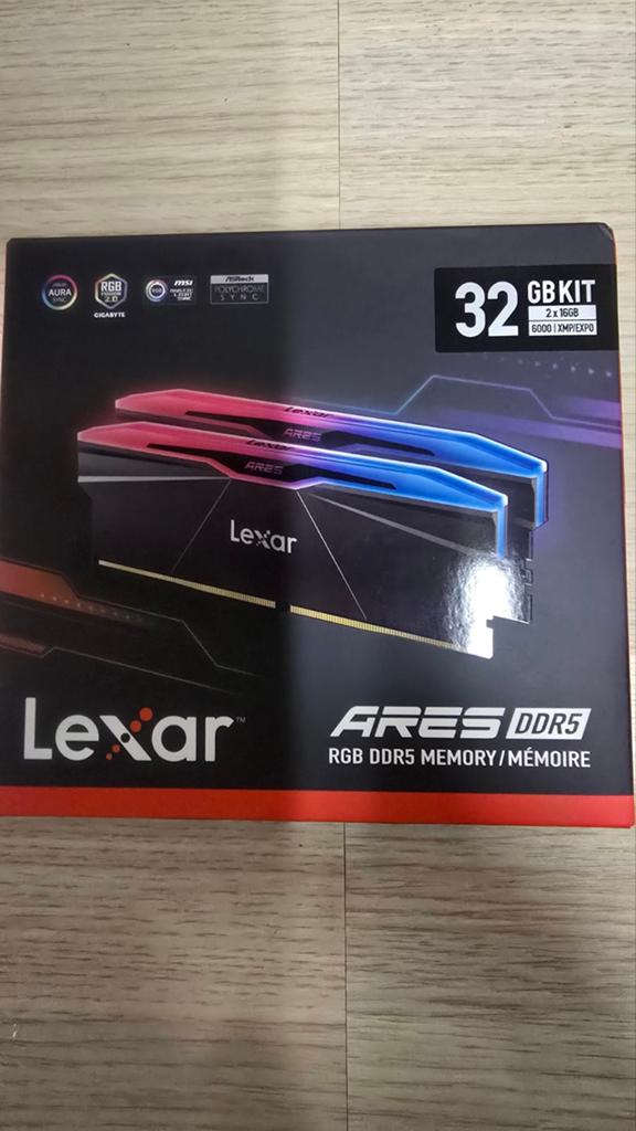 Gloednieuw ongeopend Lexar zijn Gen2 RGB DDR5 RAM 32GB Kit (, Computers en Software, RAM geheugen, Ophalen, 32 GB, Nieuw, Desktop