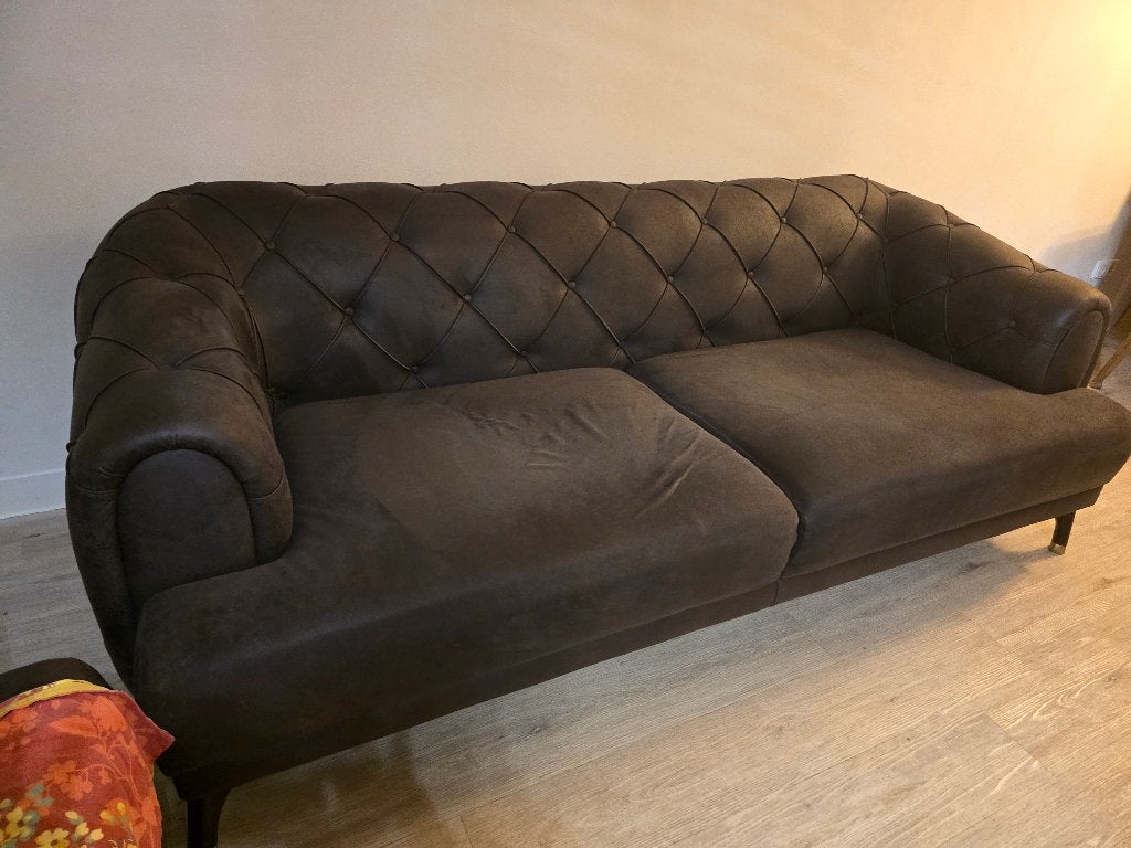3-zits en 2-zits bankstel, Ophalen, 250 tot 300 cm, Gebruikt, 75 tot 100 cm