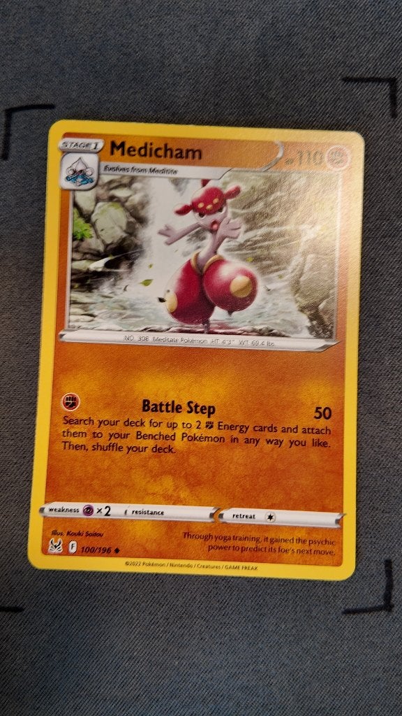 Medicham 100 Lost Origin | Pokemon kaart, Ophalen, Zo goed als nieuw, Losse kaart