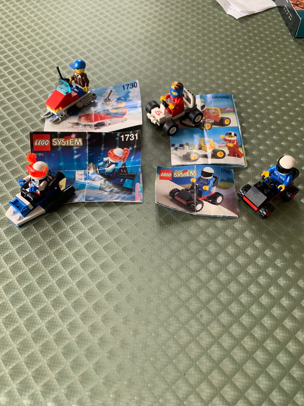 4 Lego setjes met boekjes nr 1760,6400/6406,1730,1731, Ophalen of Verzenden, Zo goed als nieuw