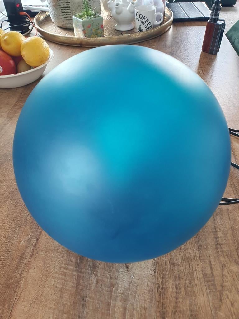 Ikea Fado glazen tafel lamp handgemaakt vintage, Ophalen of Verzenden, Glas, Minder dan 50 cm