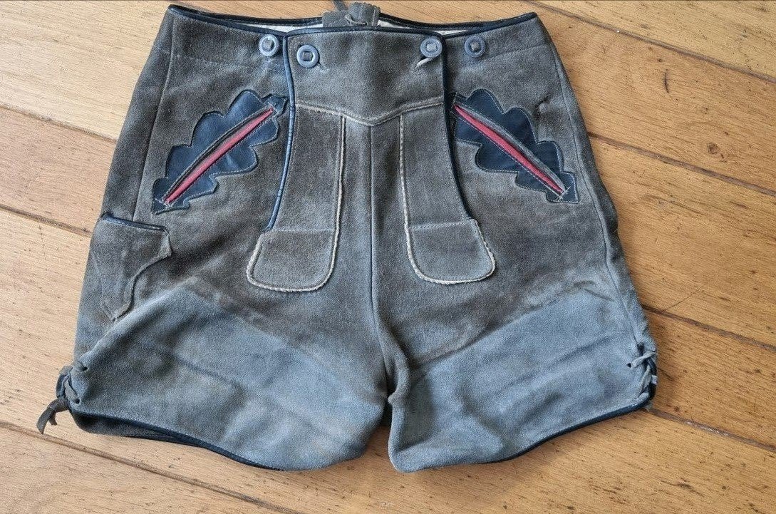 Lederhose voor kinderen, mt 128-140 trachten Oktoberfeest, Ophalen of Verzenden, Gebruikt, Jongen of Meisje, Broek