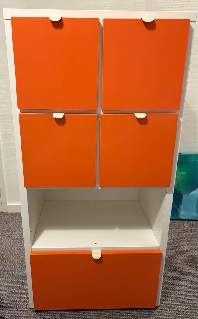 Kast met Oranje Lades (kinder kast), Ophalen, Gebruikt