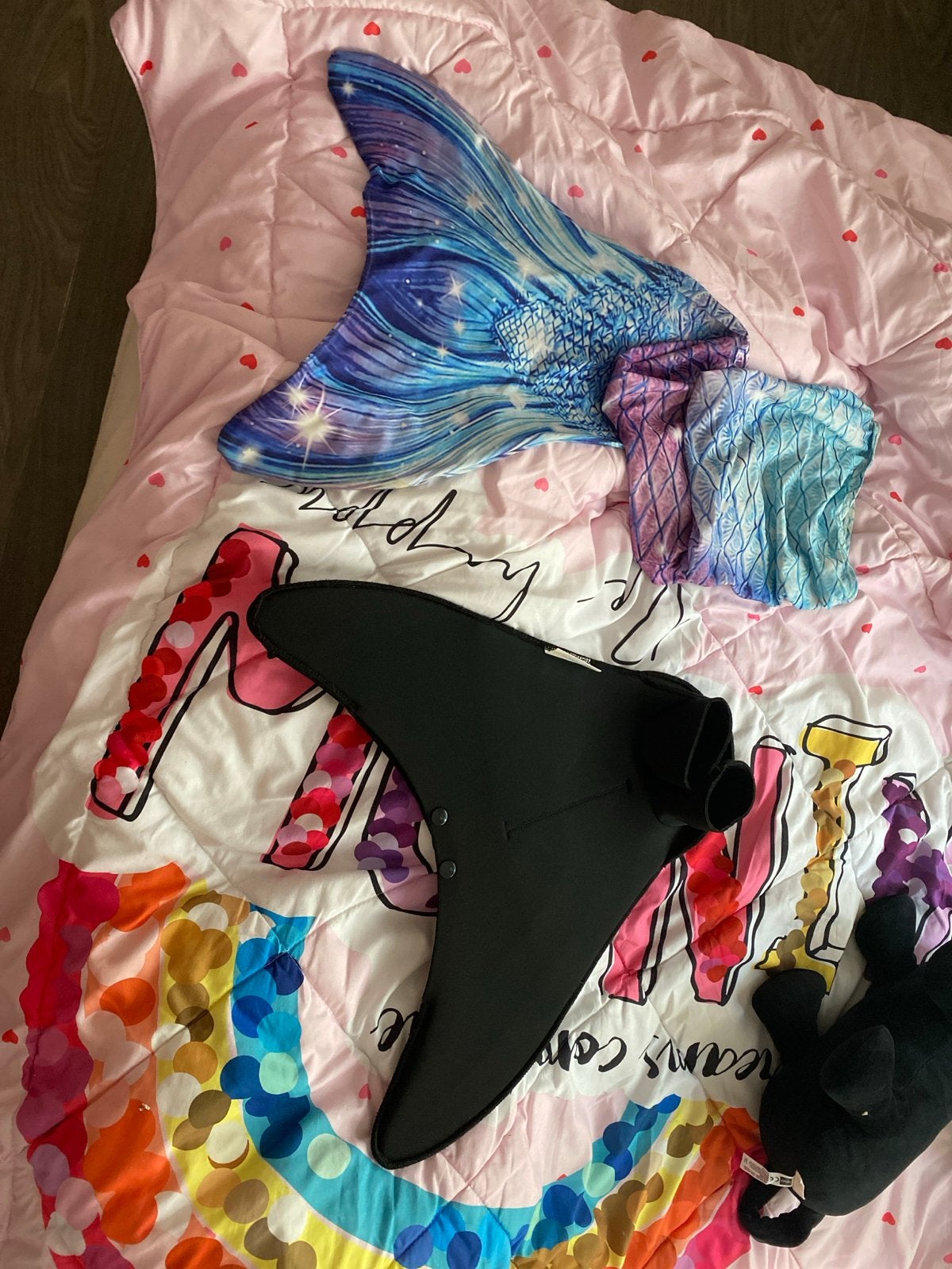 Zeemeerminstaart met monovin - Blauw/Paars, Ophalen, Meisje, Maat 128, Zo goed als nieuw