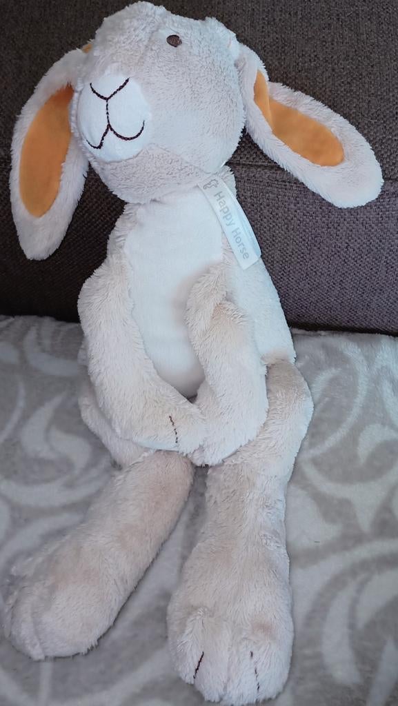 Happy horse konijn / rabbit twine., Kinderen en Baby's, Speelgoed | Knuffels en Pluche, Gebruikt, Happy Horse, Ophalen of Verzenden
