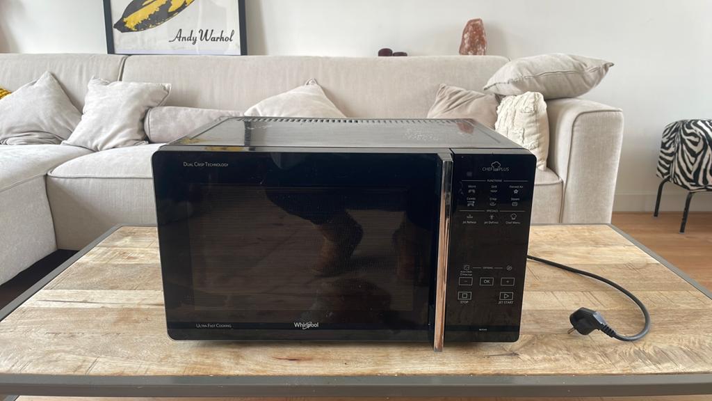 Combi Magnetron Oven Whirpool, Witgoed en Apparatuur, Magnetrons, Ophalen of Verzenden, Gebruikt, Oven, Draaiplateau