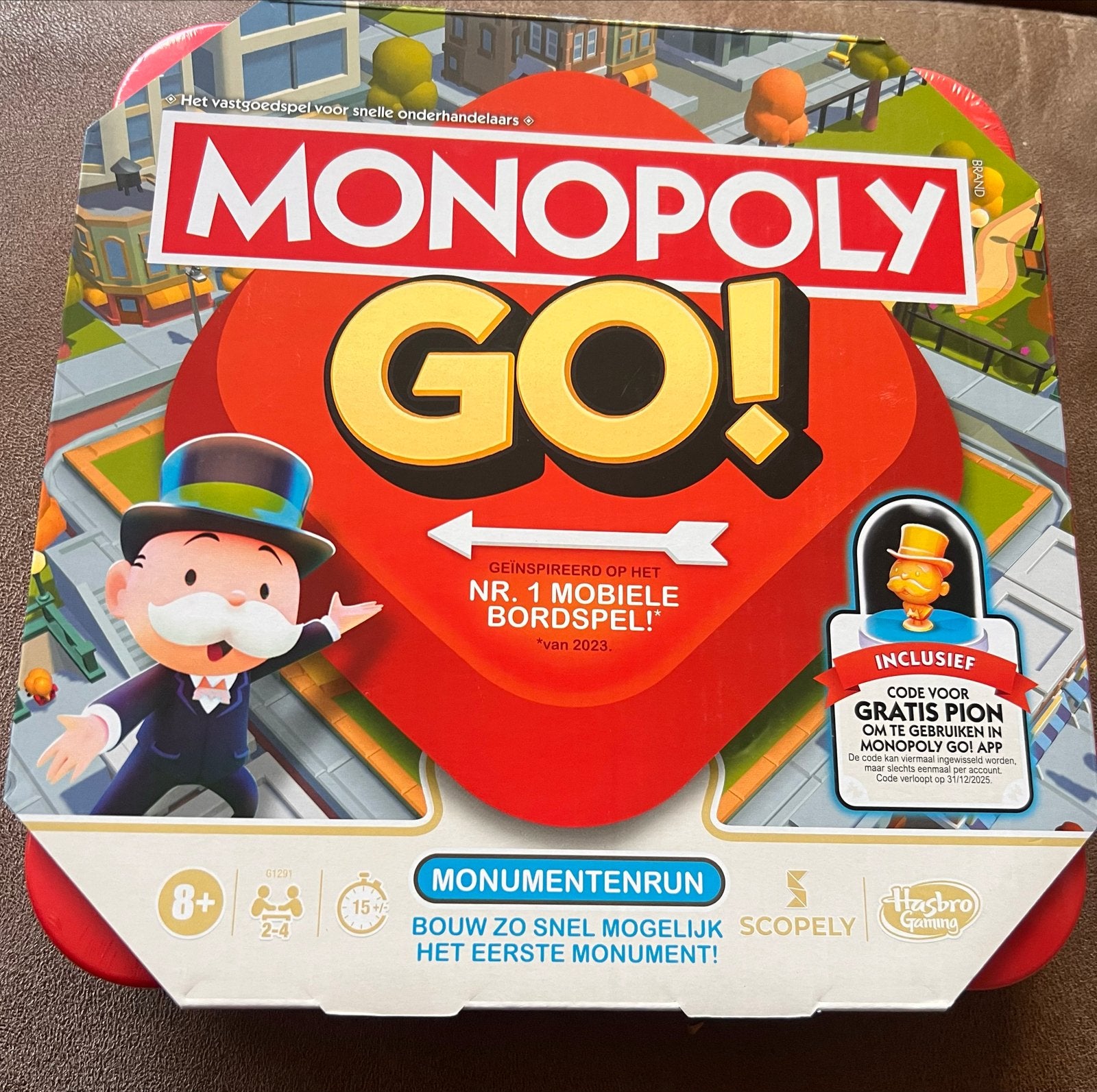 Monopoly GO! Bordspel - Snel en Dynamisch, Hobby en Vrije tijd, Ophalen of Verzenden, Nieuw