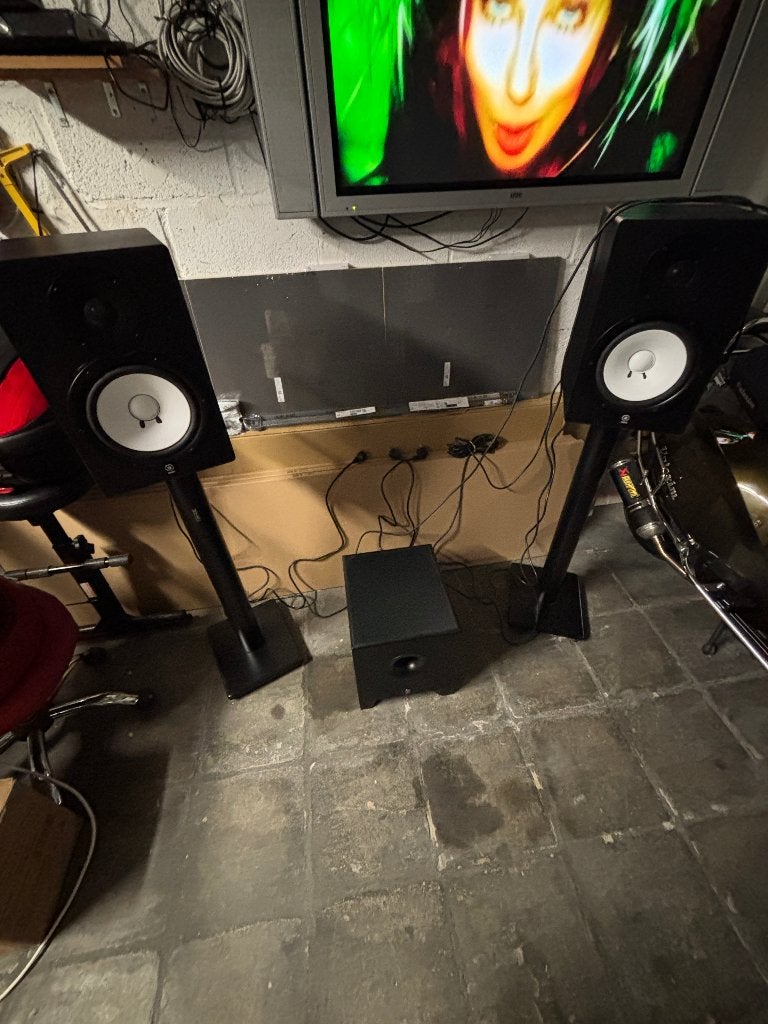 Yamaha set HS80M met rtx staanders en sub HS10W!Nieuwstaat, Muziek en Instrumenten, Ophalen, 61 toetsen, Yamaha, Zo goed als nieuw