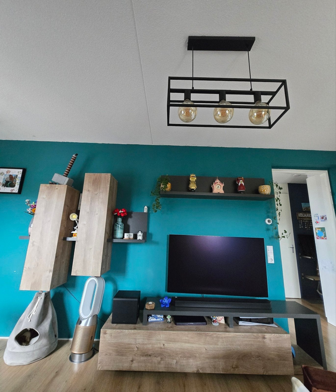 Moderne TV-meubel set - zo goed als nieuw, Ophalen, Zo goed als nieuw, Minder dan 100 cm, Modern