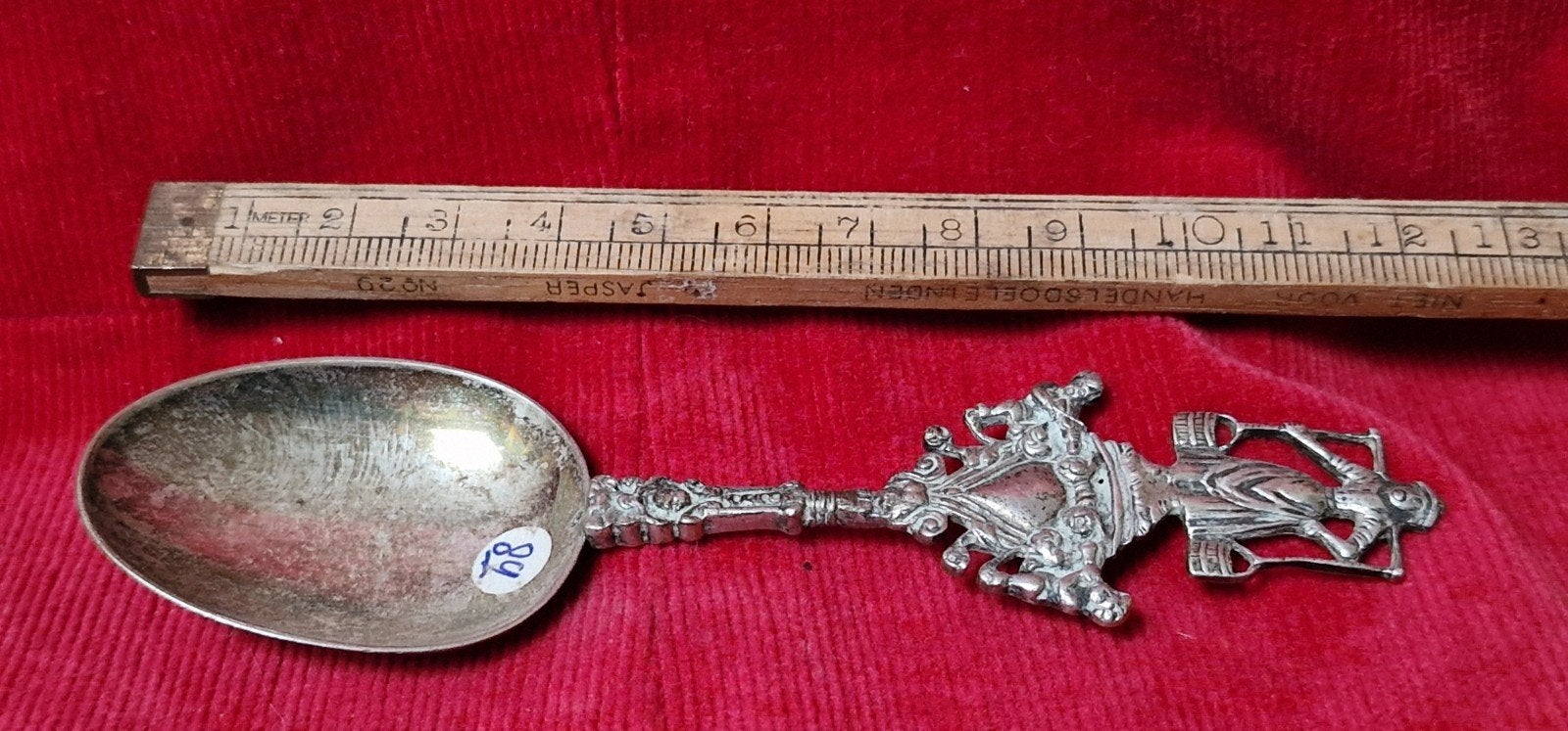 Zilveren suikerschep "Melkmeisje" - 22 gram, Antiek en Kunst, Ophalen of Verzenden