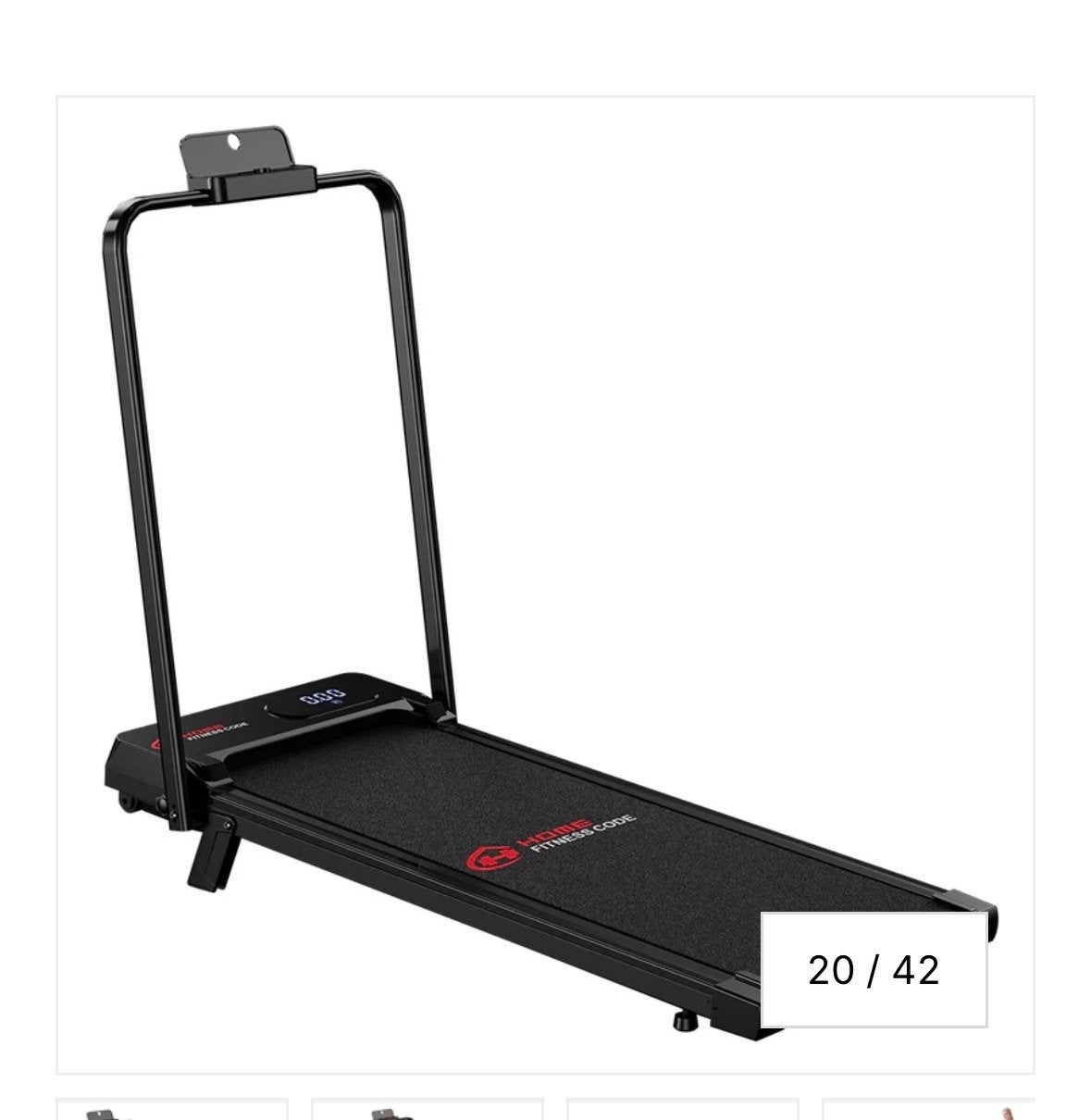 Compacte Loopband voor Thuis - Hometrainer Fitness Code, Ophalen of Verzenden, Zo goed als nieuw, Metaal, Loopband