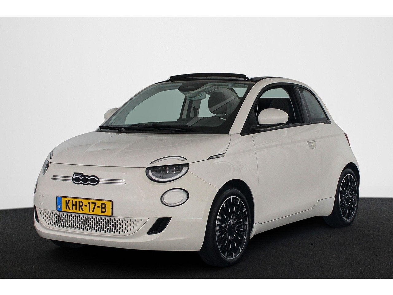 Fiat 500C Icon 42 kWh Stoelverwarming 17'' Diamantfinish Vel, Auto's, Automaat, Stof, Gebruikt, 118 pk
