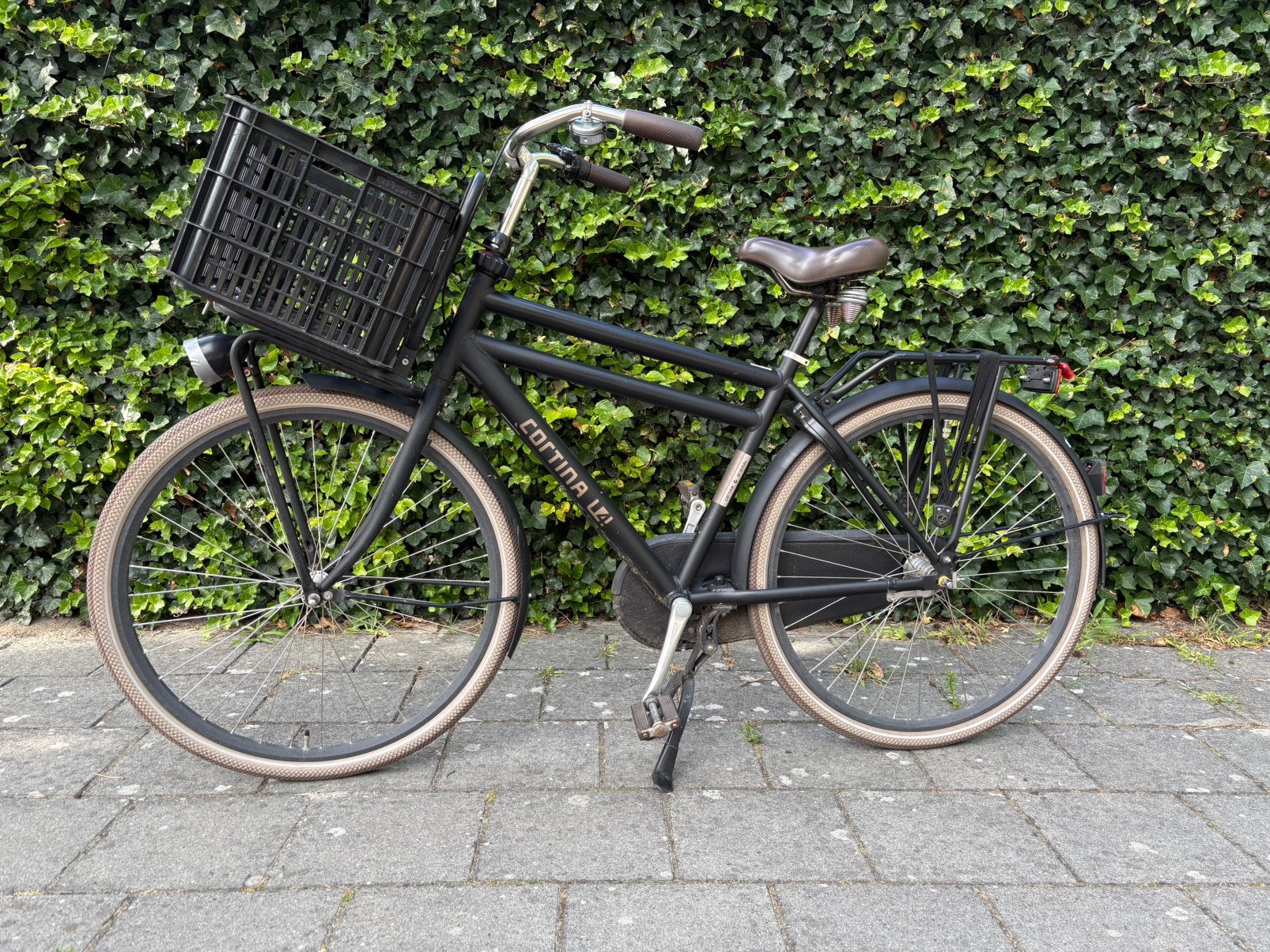 Cortina transportfiets U4 mat zwart mt 50, Terugtraprem, Gebruikt, Versnellingen, 49 tot 53 cm