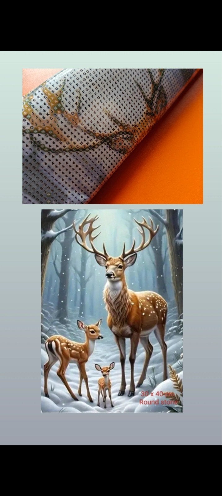 diamond painting winter/sneeuw hertjes, Ophalen of Verzenden, Nieuw, Knutselwerk