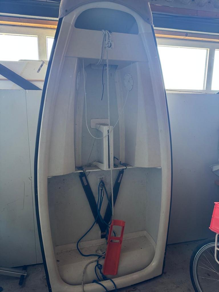 Optimist in goede staat inclusief strandtrailer, Ophalen, Geen motor, Gebruikt, Optimist