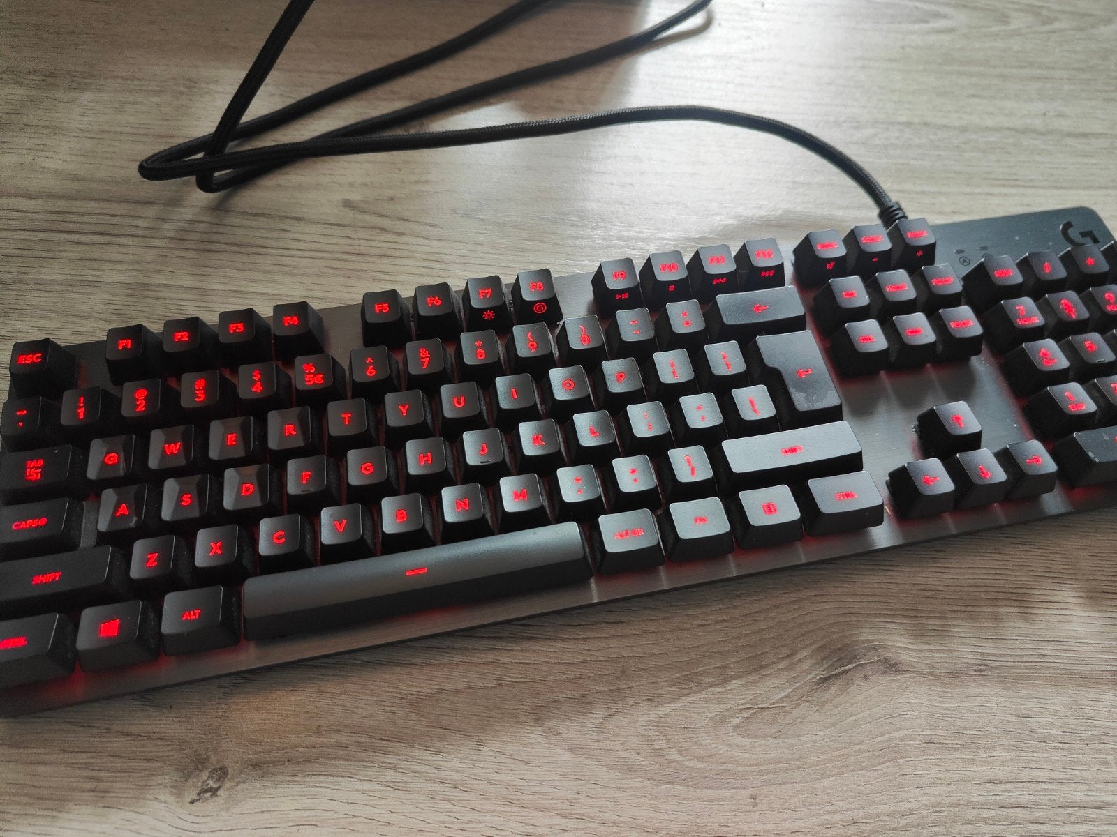 Logitech G413 Carbon Mechanisch Toetsenbord | (licht defect), Logitech, Ophalen of Verzenden, Zo goed als nieuw, Gaming toetsenbord