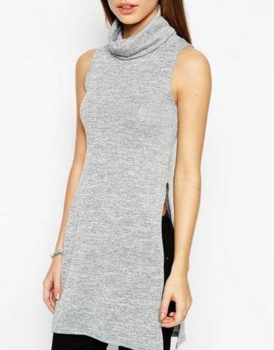 Cowl neck tunic with side split (New Look), Maat 38/40 (M), New Look, Ophalen of Verzenden, Zo goed als nieuw