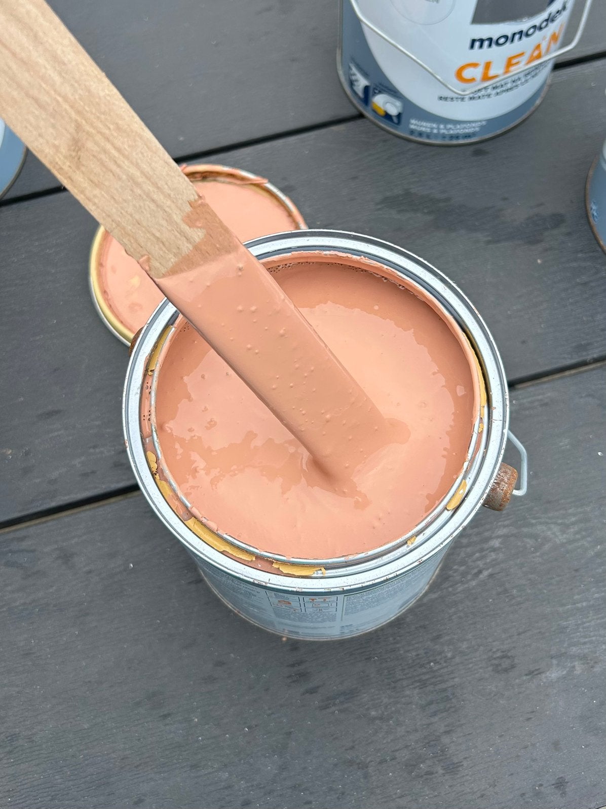 Afneembare muurverf Terracotta  Histor Clean -nieuw in blik!, Doe-het-zelf en Verbouw, Verf, Beits en Lak, Bruin, Ophalen of Verzenden