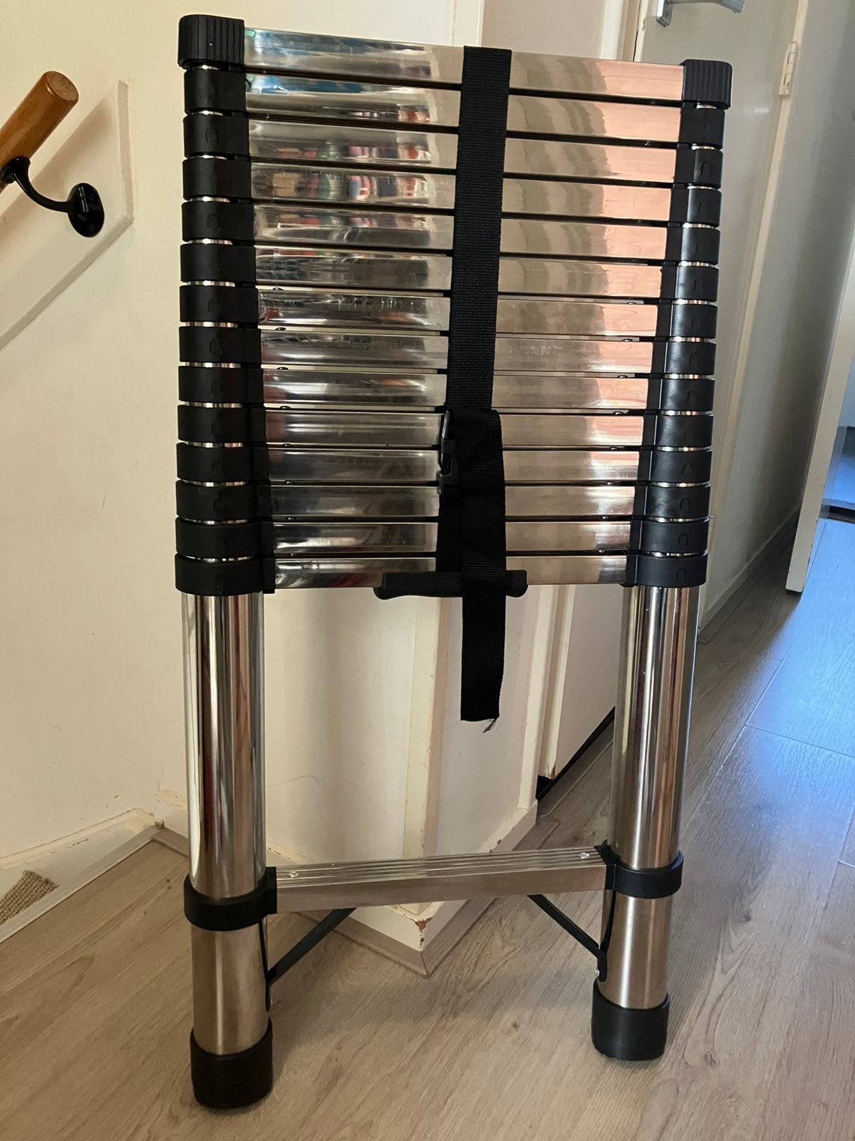 Telescoop ladder 4.4m aluminium, Ophalen of Verzenden, Nieuw, Ladder, 4 meter of meer