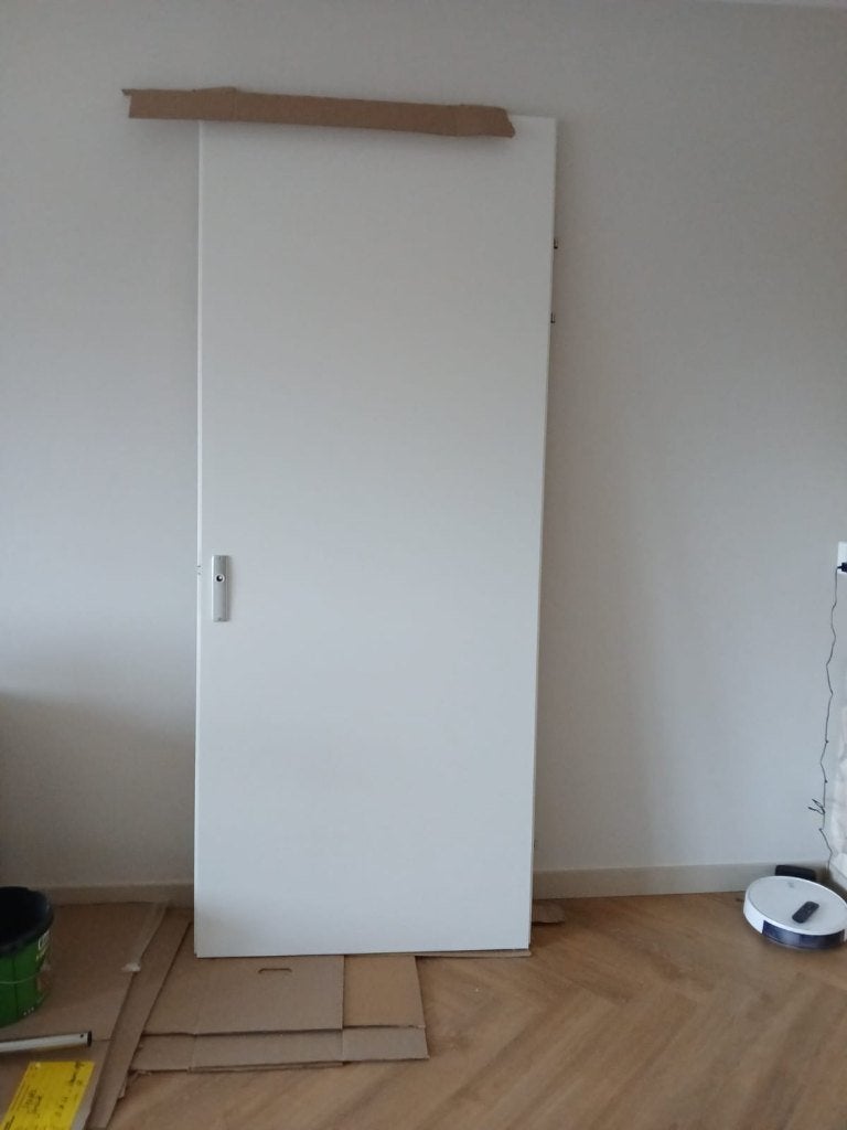 Opdekdeur binnendeur  gebroken wit, Ophalen, 80 tot 100 cm, Binnendeur, Nieuw