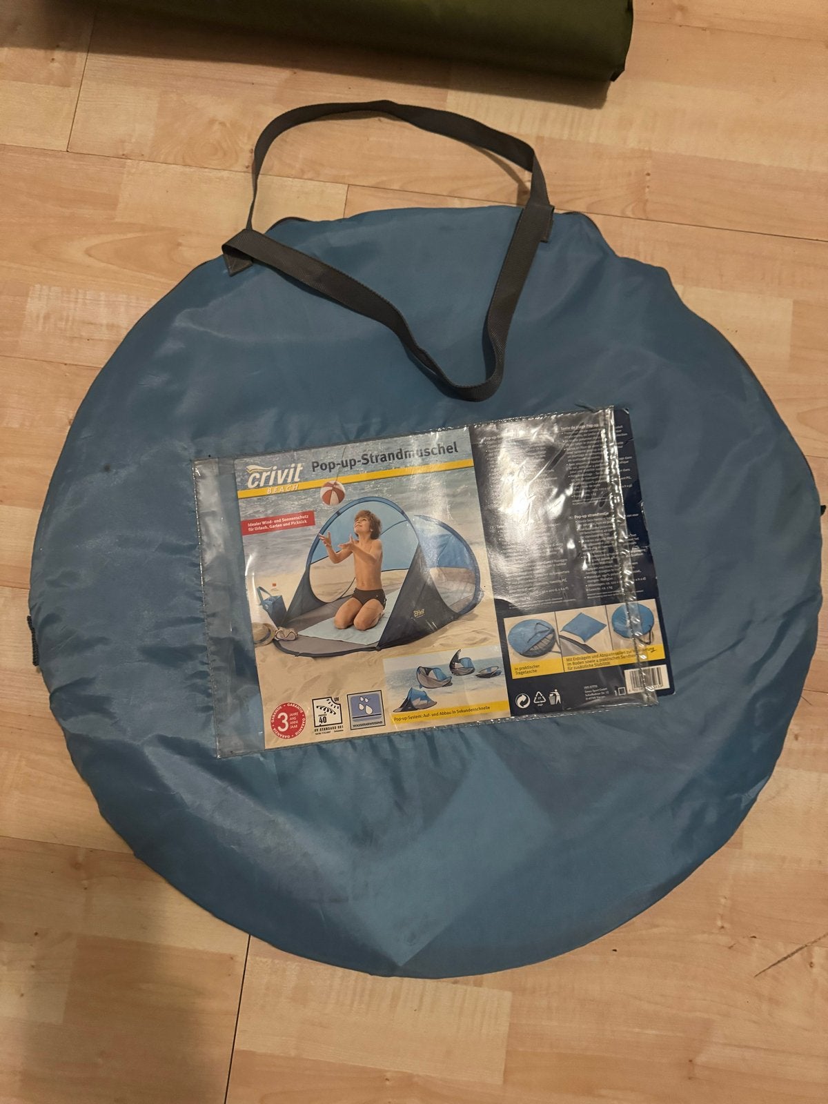 Crivit Pop-up Strandmuschel - als Nieuw in verpakking, Caravans en Kamperen, Ophalen, Nieuw, Tot en met 2