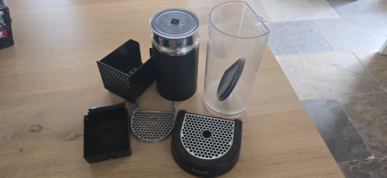 Krups Nespresso onderdelen en melkopschuimer, Stoompijpje, Koffiepads en cups, Gebruikt, Overige modellen