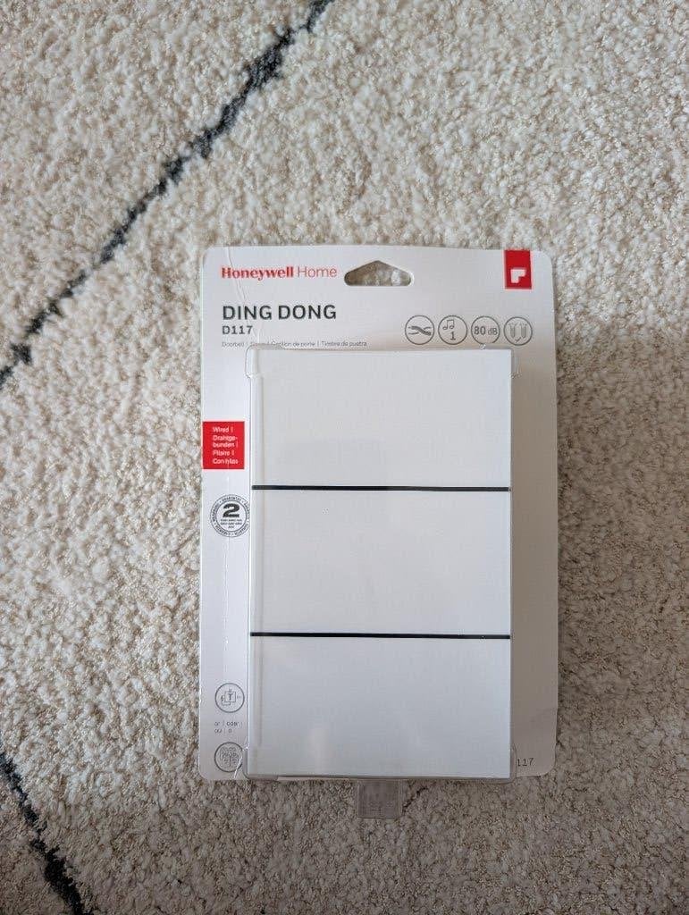 NIEUW Honeywell Home Ding Dong D117 bedrade deurbel gong, Ophalen of Verzenden, Nieuw, Bedraad