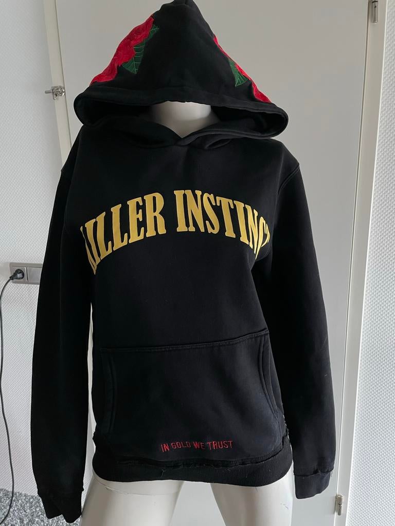 In gold we trust hoodie met leuke voor en achterkant xs, Kleding | Dames, ., Zwart, Ophalen of Verzenden, Zo goed als nieuw