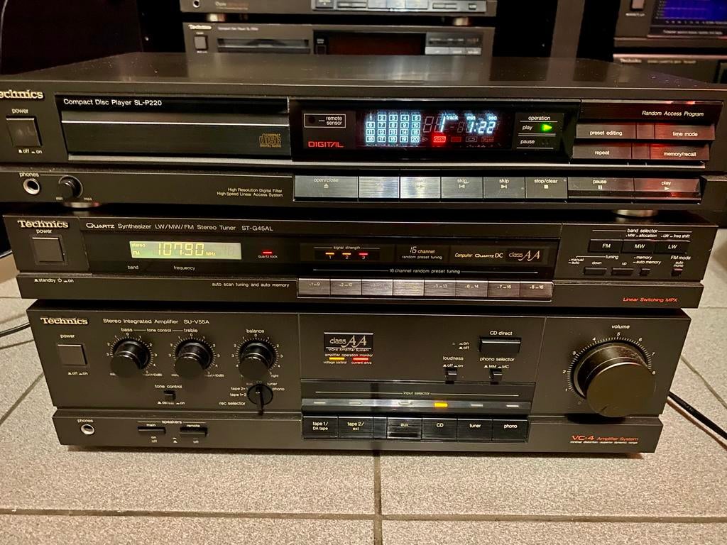 Technics SU-V55A Technics ST-G45AL Technics SL-P220, Ophalen of Verzenden, Zo goed als nieuw, Cd-speler, Overige merken