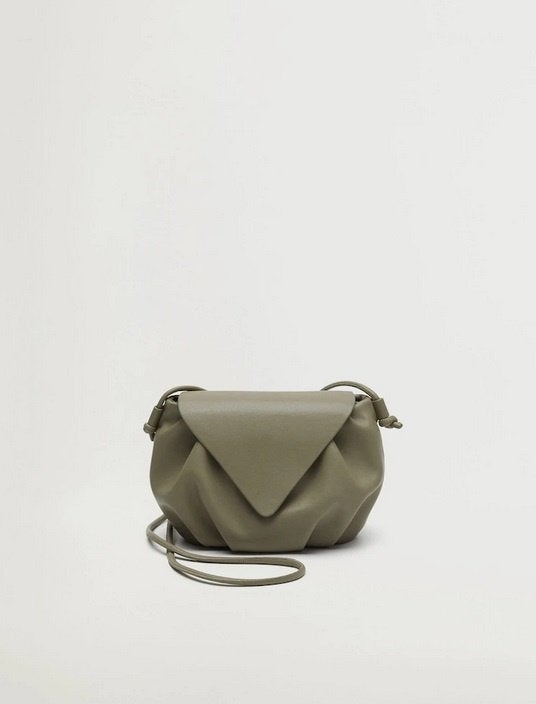 Khaki bag (Mango), Ophalen of Verzenden, Zo goed als nieuw, Groen, Schoudertasje