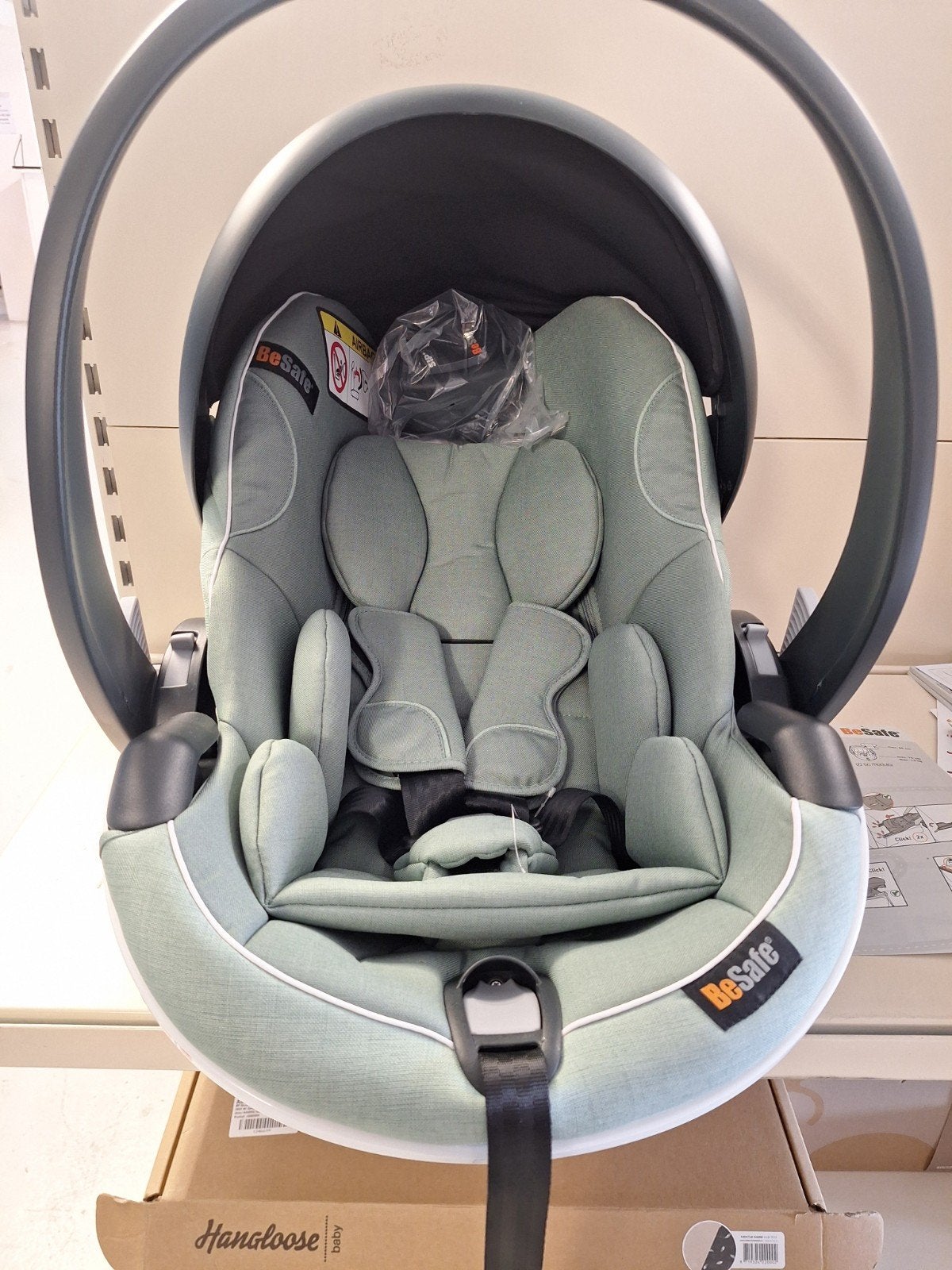 Besafe izi go modular x2 sea green melange, Autogordel of Isofix, Zo goed als nieuw, 0 t/m 13 kg, Ophalen