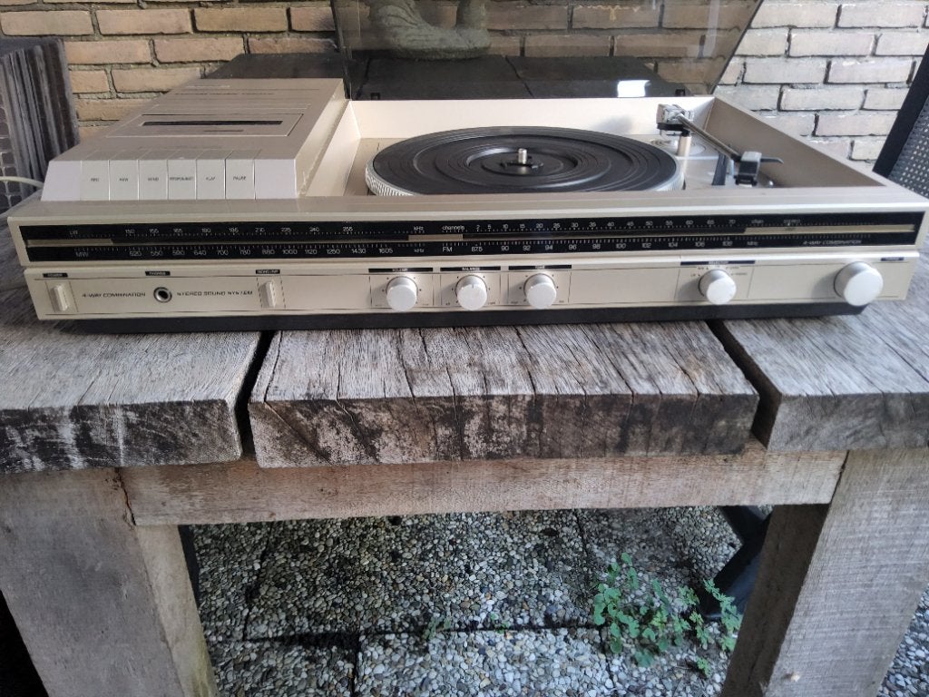 Erres platenspeler/cassettedeck/radio, Ophalen of Verzenden, Gebruikt
