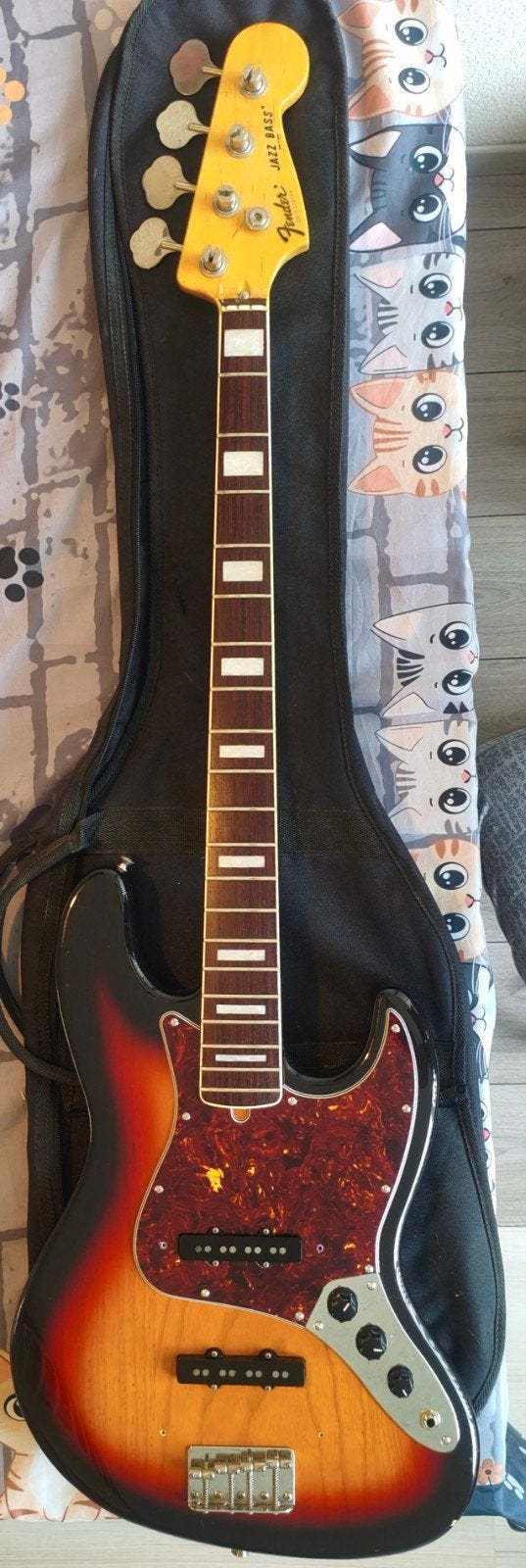 Fender Jazz Bass JB75-90US (1997, CIJ, Dyna Gakki), Ophalen of Verzenden, Gebruikt, Elektrisch