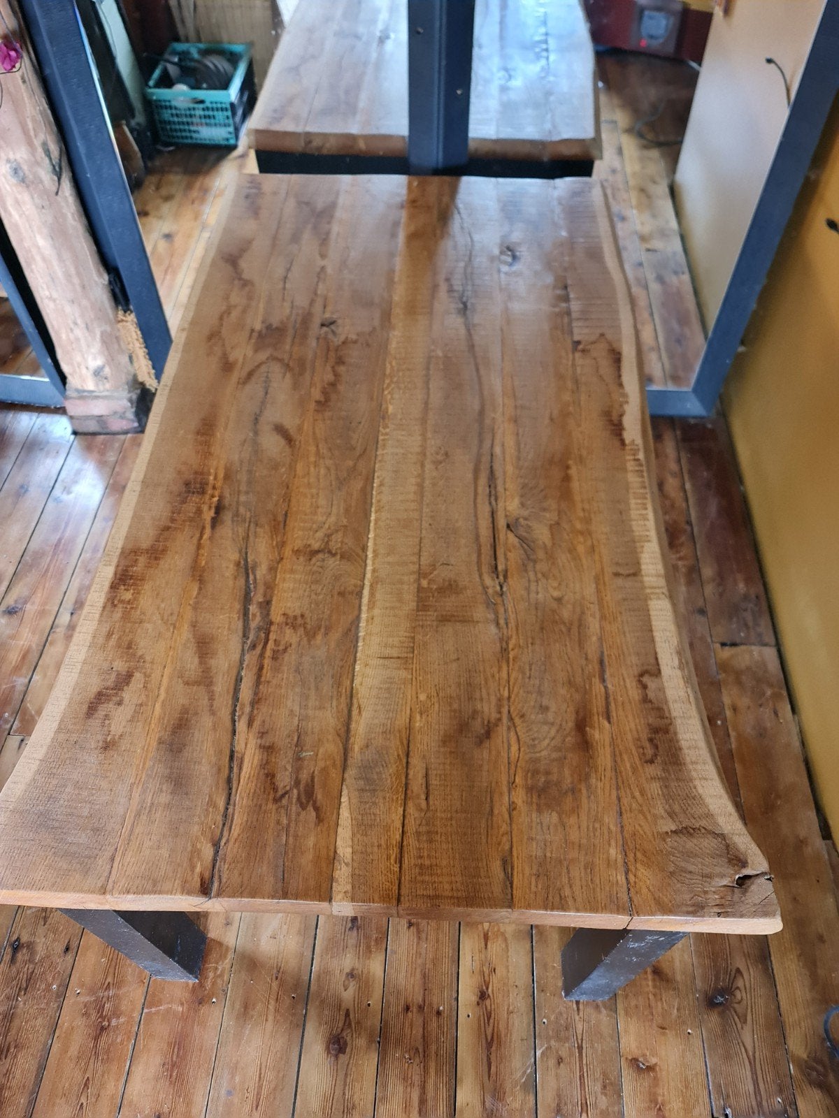 EIKEN Tafel, Ophalen, Gebruikt, Eikenhout, 200 cm of meer