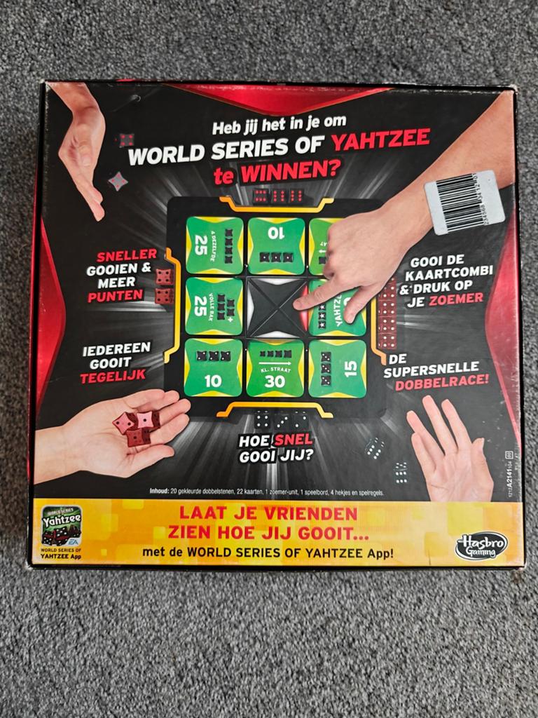 World Series of Yahtzee dobbelspel - Hasbro Gaming, Hobby en Vrije tijd, Gezelschapsspellen | Bordspellen, Een of twee spelers