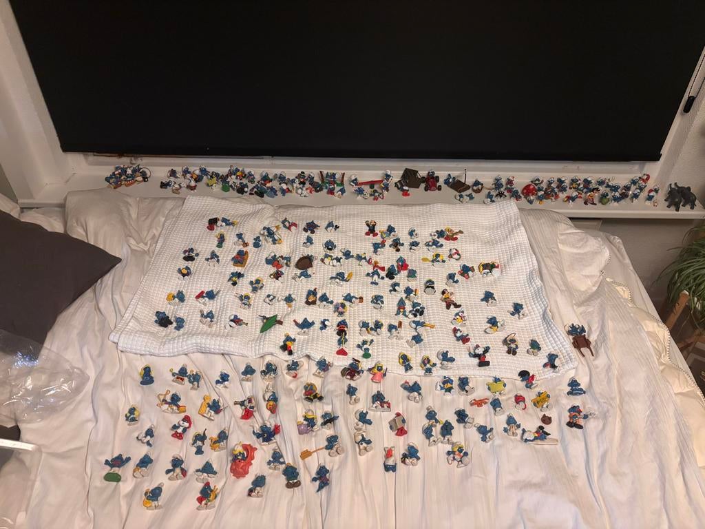 Heel veel smurfen ~250 stuks oud van peyo/schleich, Verzamelen, Smurfen, Ophalen of Verzenden, Zo goed als nieuw, Verschillende Smurfen