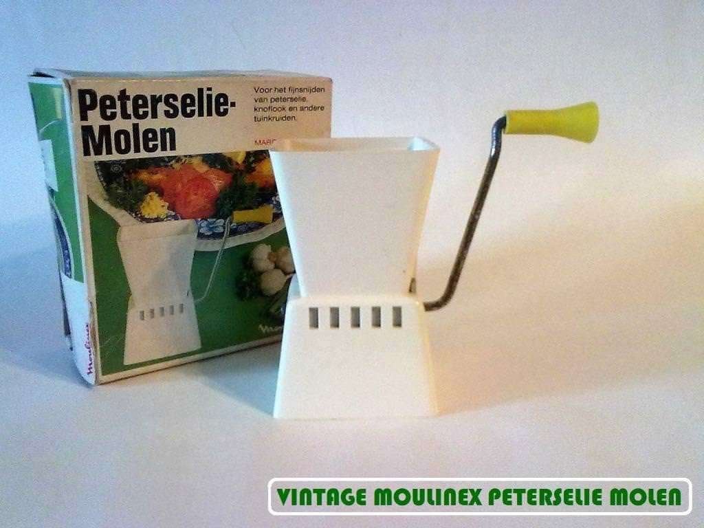 Vintage Retro Moulinex Peterselie Molen Kruidenhakker, Overige typen, Kunststof, Ophalen of Verzenden, Zo goed als nieuw