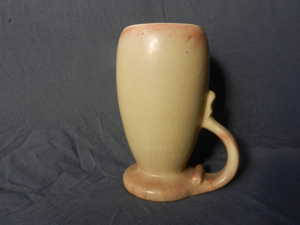 Aardewerk vaas met laag oor, Katwijk Klinkenberg h 23,7 Mint, Antiek en Kunst, Ophalen of Verzenden