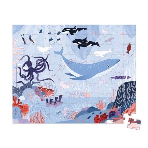 Kinderpuzzel Puzzel legpuzzel Oceaan 100st Janod, 13 rue de l’Industrie – 39270 ORGELET, France, JURATOYS, Nieuw, Service-client-janod@juratoys.com