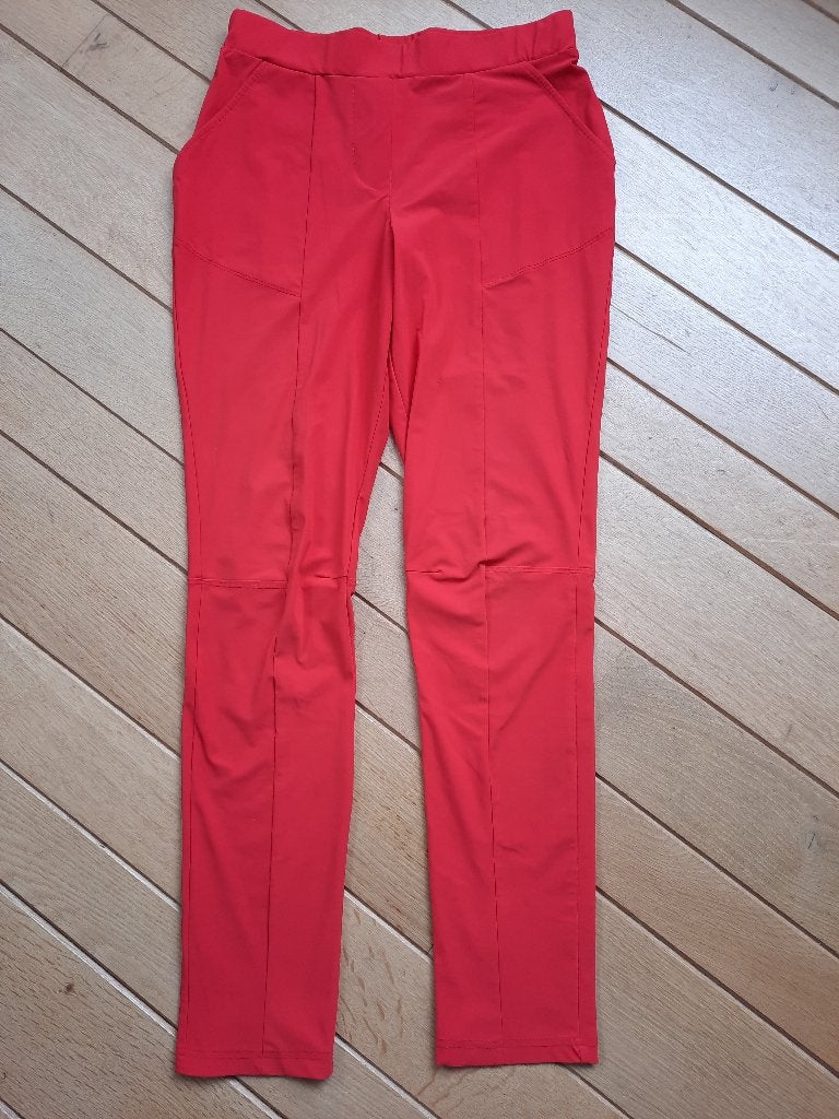 Studio Anneloes travel stof broek rood maat S - als nieuw -, Maat 38/40 (M), Studio Anneloes, Ophalen of Verzenden, Zo goed als nieuw