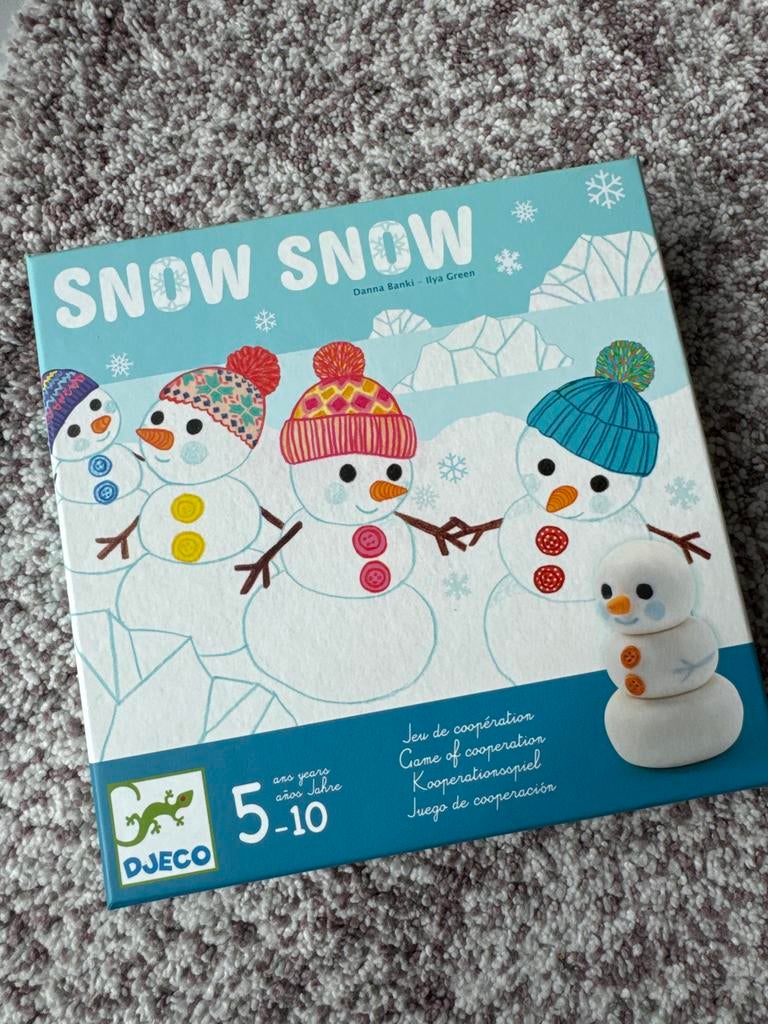Djeco Snow Snow coöperatief spel - Nieuwstaat, Een of twee spelers, Ophalen of Verzenden, Zo goed als nieuw