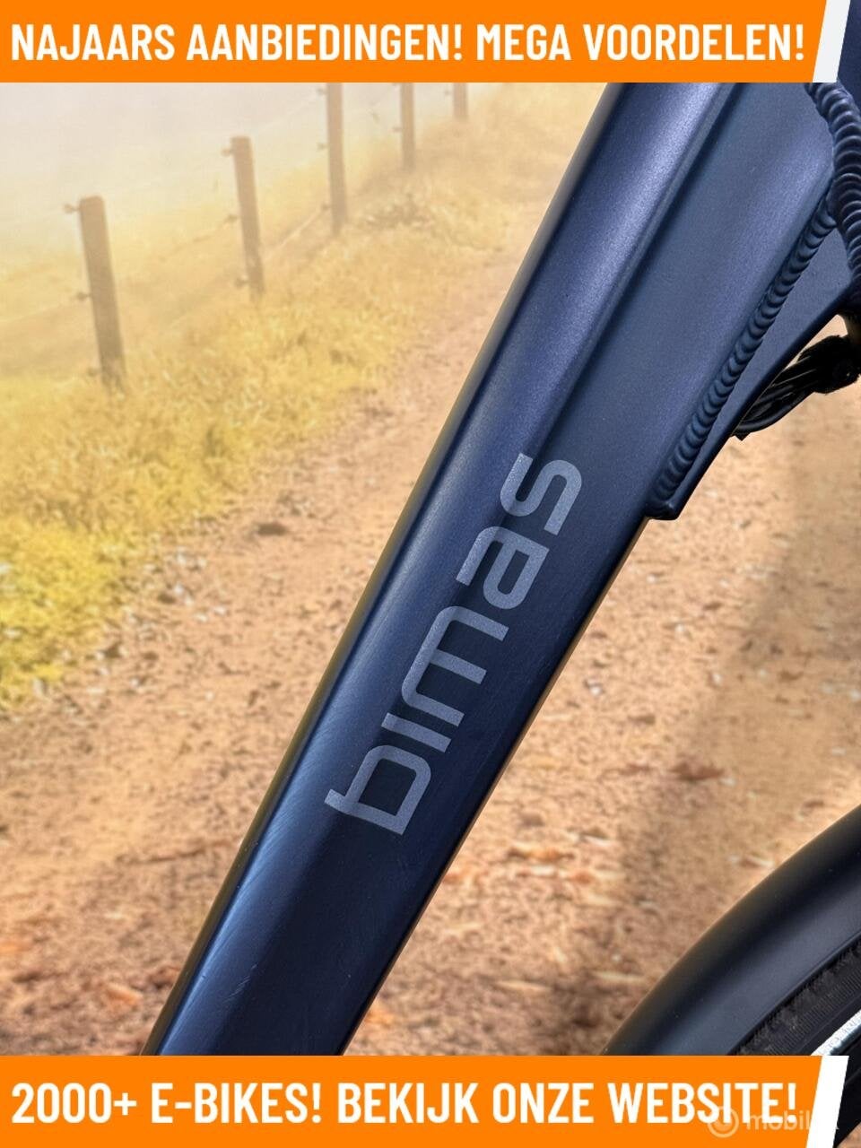 Bimas City Elektrische fiets met Bafang midden motor ebike, 55 tot 59 cm, Zo goed als nieuw, 50 km per accu of meer, Overige merken