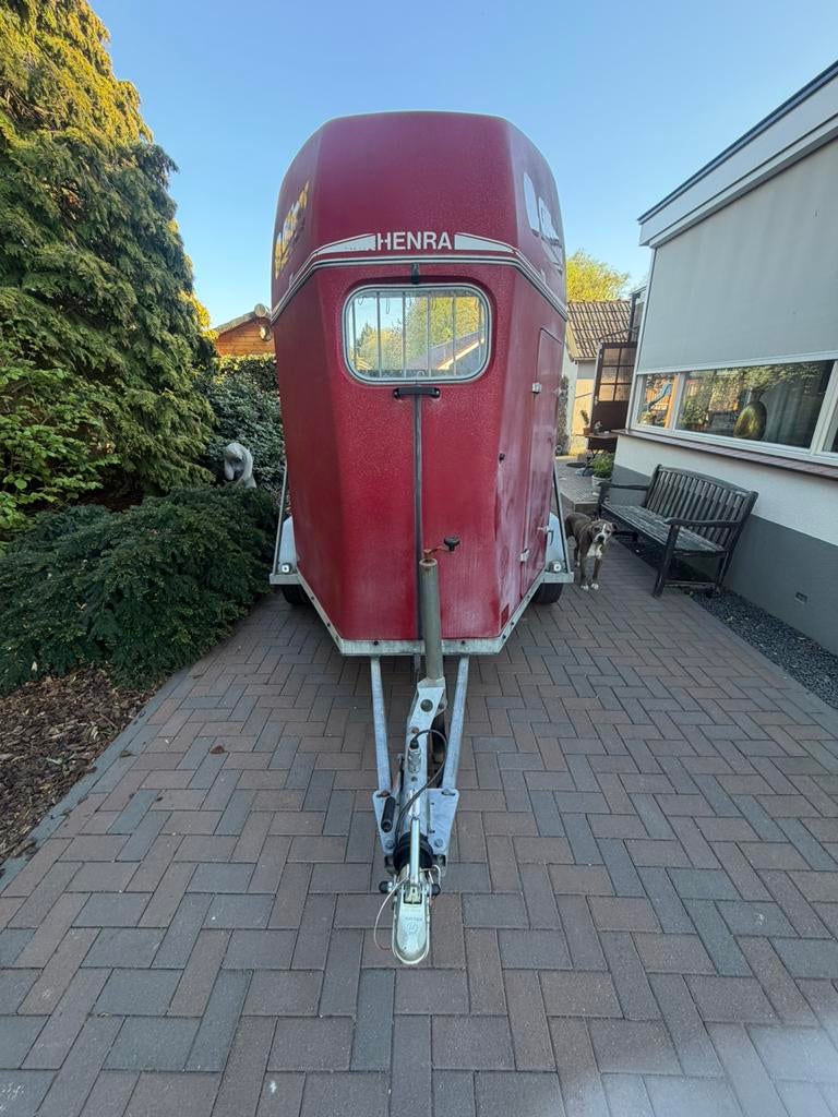 2 paards trailer met zadelkamer, Ophalen of Verzenden, Gebruikt