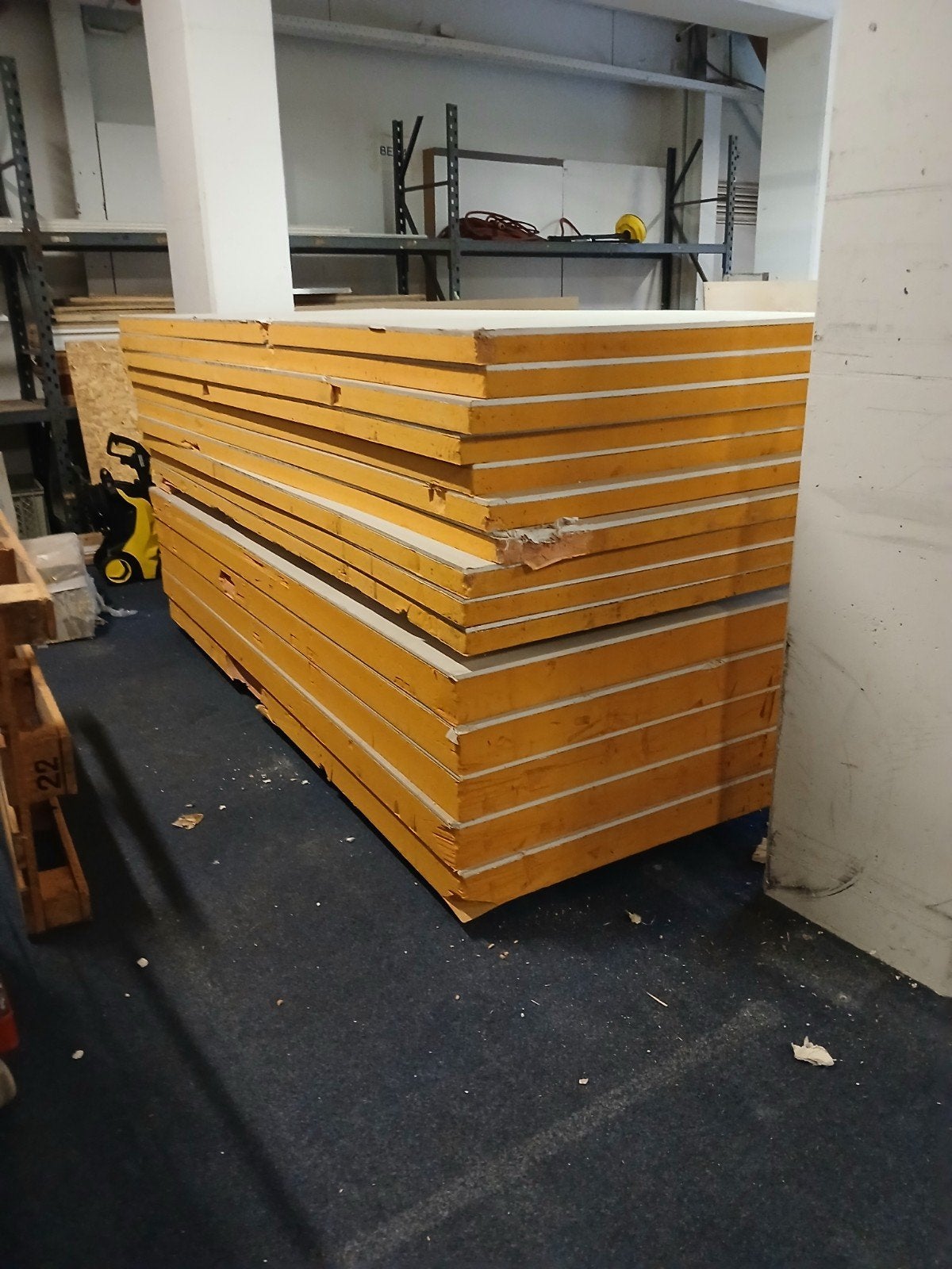 Gipsplaat met PIR isolatie 2595x1195mm 100mm pir, Ophalen, Gebruikt, Overige materialen, 100 mm of meer