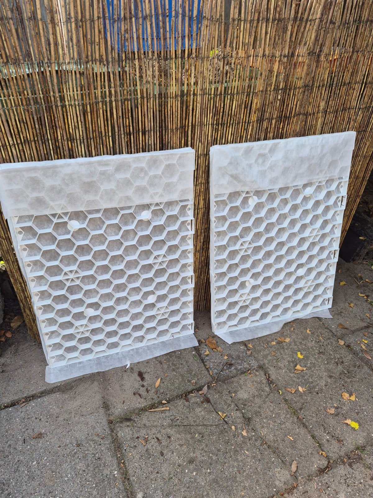 2x Grindplaat met worteldoek 80x120 - Ongebruikt, Ophalen, Nieuw, Wit, Overige typen