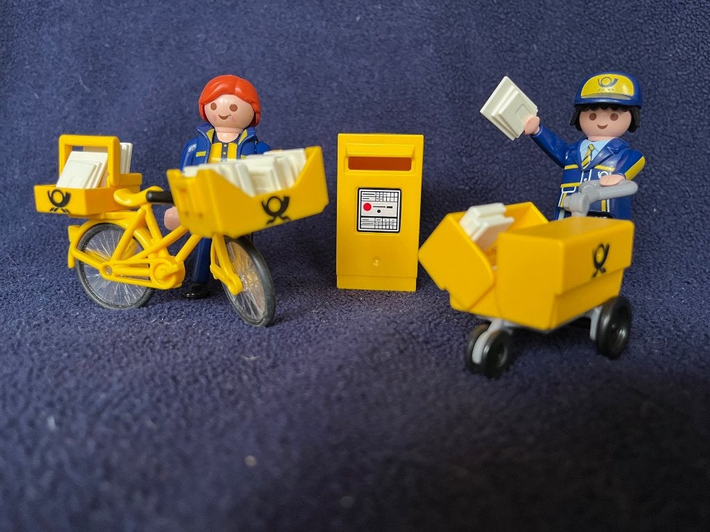Playmobil postbodes, vintage, Ophalen of Verzenden, Gebruikt, Complete set